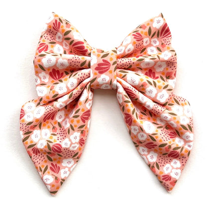 PEACH CAMELLIA // bow