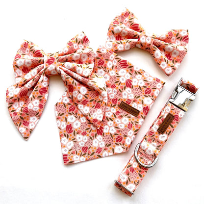 PEACH CAMELLIA // collar