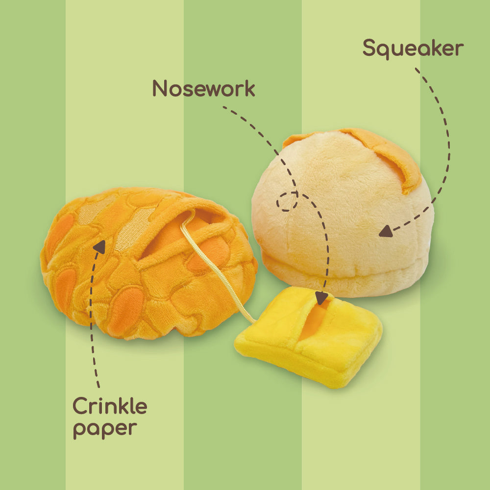 PINEAPPLE BUN SET // snuffle toy