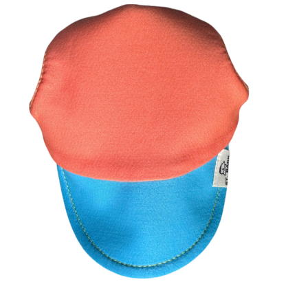 Happy Tangerine x Oceana Blue // dog hat