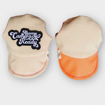 Puppuccino Beige x Happy Tangerine // dog hat