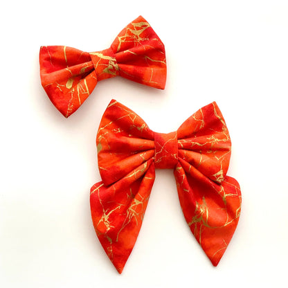 RED MARBLE // bow